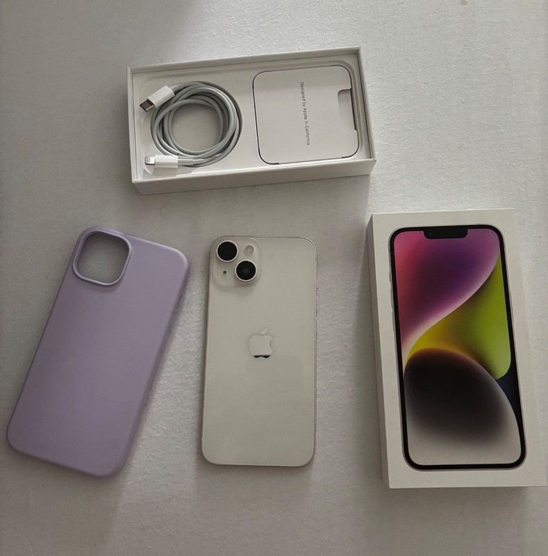 Apple iPhone 14 – 128 GB – White Ohne simlock Perfekt Zustand