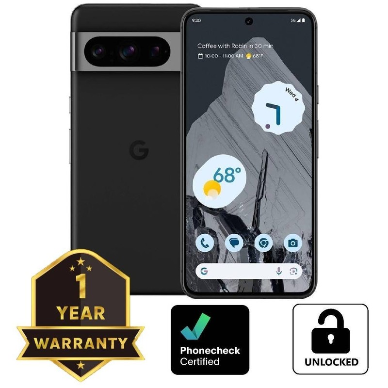 Google Pixel 8 Pro – 128 GB – Obsidian (Unlocked) Smartphone – Very Good