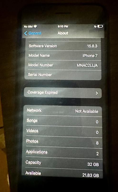 Apple iPhone 7 32GB Black – A Grade – 87% battery health UNLOCKED