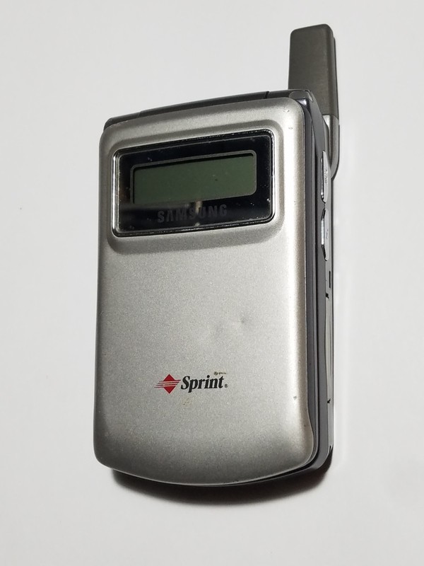 Ultra Rare Vintage Collectors Sprint PCS Samsung SCH-i600 Flip Dualband Phone