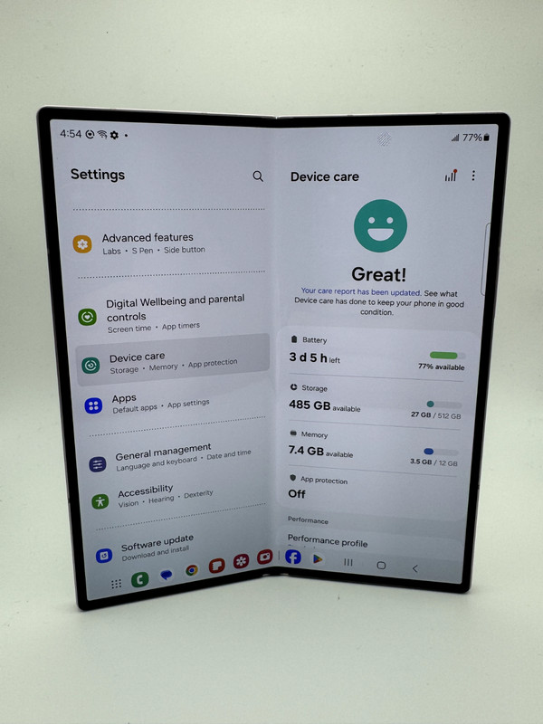 Samsung Z Fold 6 512GB Unlocked – Crafted Black- Device Only