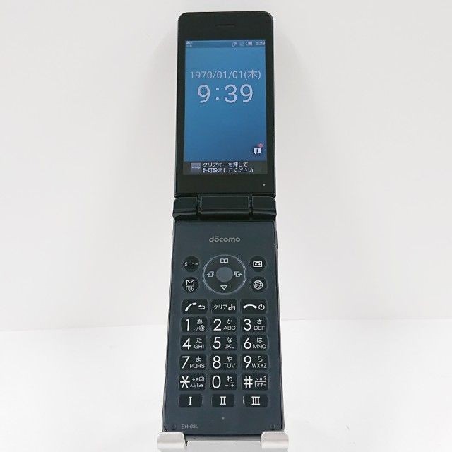 SHARP SH-03L AQUOS KEITAI 2 FLIP PHONE BLACK UNLOCKED For nano-SIM no camera gallery