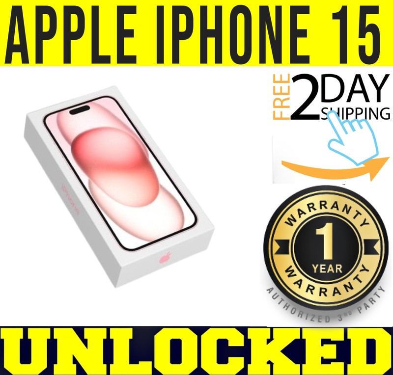 APPLE IPHONE 15 – 128GB – PINK (FACTORY UNLOCKED) 🔋 100% BATTERY 🔋 ❖SEALED❖