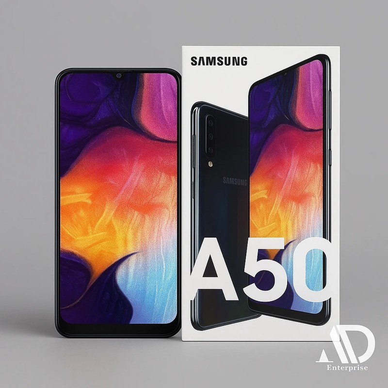 NEW – Samsung Galaxy A50 SM-A505U 64GB Single Sim Unlocked Black Smartphone