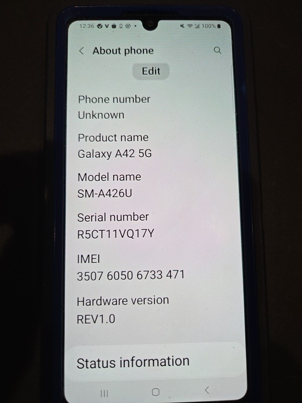 Samsung SM-A426U Galaxy A42 5G Verizon/