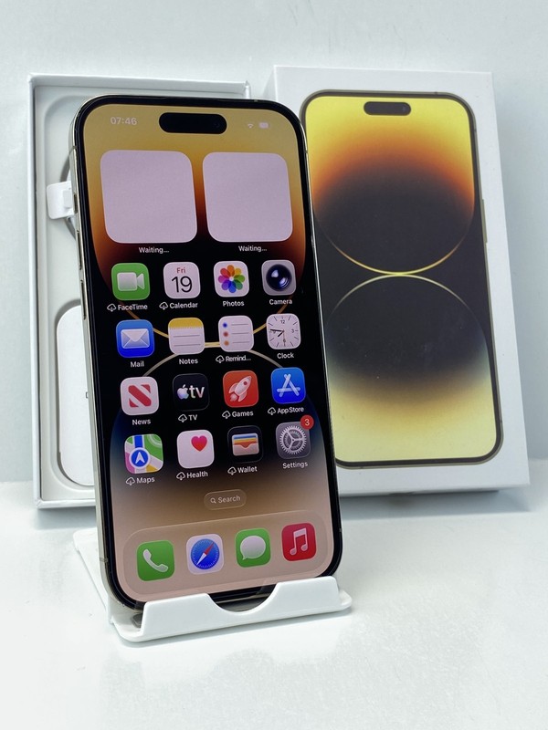 Apple iPhone 14 Pro A2650 1TB Gold 100% battery health Unlocked