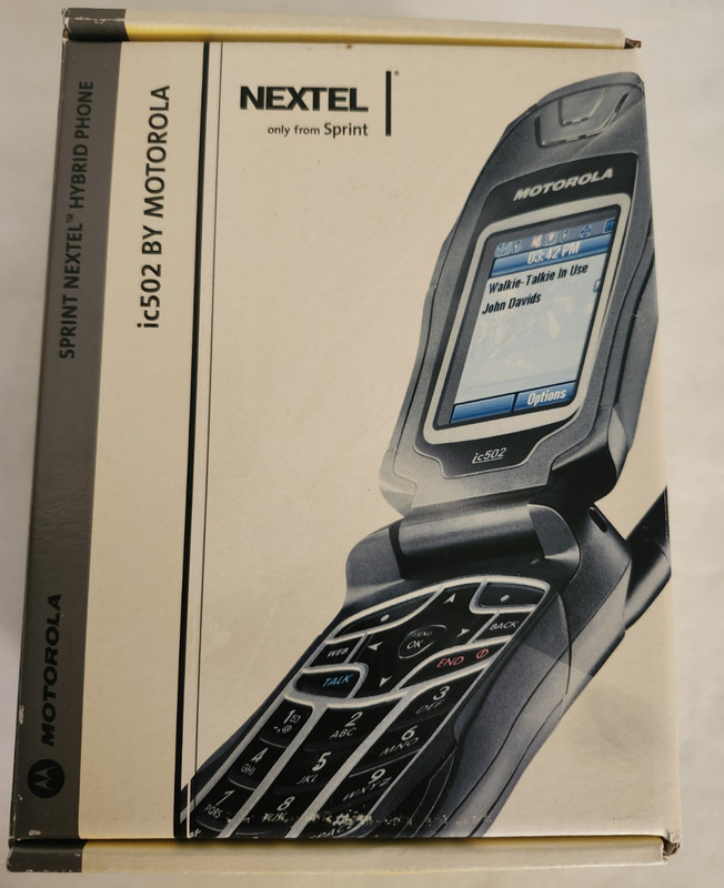 Motorola Buzz ic502 Cellular Phone Nextel Hybrid Cell Phone & Walkie Talkie NEW