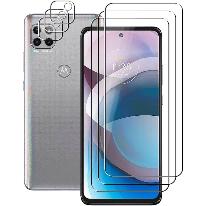 3 Pack Tempered Glass Screen Protector for Motorola Moto G 5G and One 5G Ace