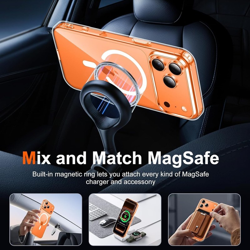 Magnetic for Iphone 17 Pro Max Case [Compatible with Magsafe] Translucent Matte gallery