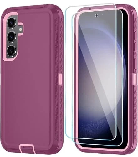Heavy Duty Shockproof Phone Case for Samsung Galaxy S23 FE with HD Screen Protec