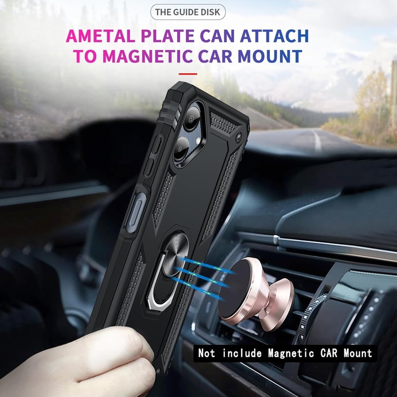 Samsung Galaxy A06 Phone Case with Glass Screen Protector and Camera Lens Protec gallery