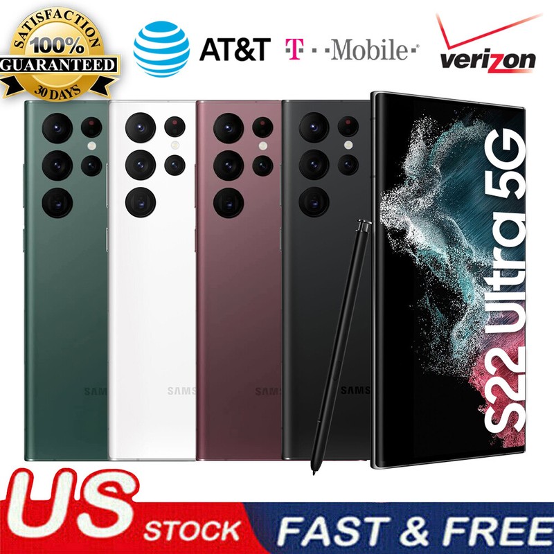 Samsung Galaxy S22 Ultra 5G 128GB | 256GB | 512GB SM-S908U FULLY UNLOCKED