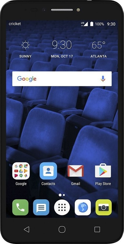 Cricket Prepaid Smartphone 6 HD 16GB microSD Alcatel Pixi Theatre DALN5004 Black