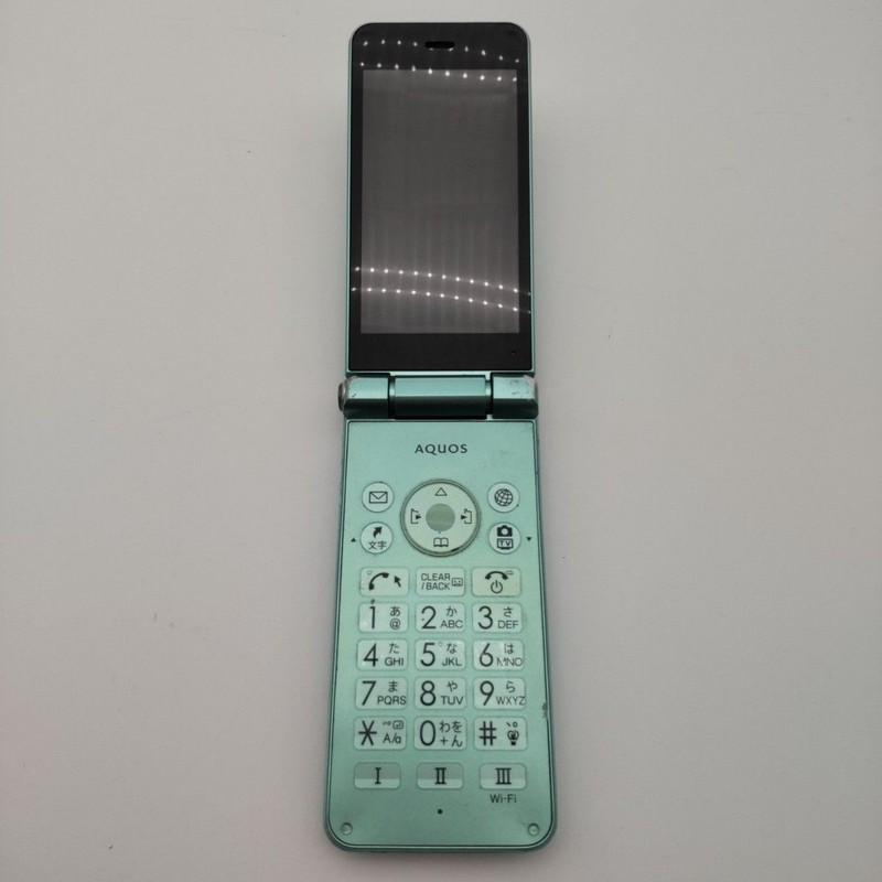 SHARP AQUOS KEITAI 2 601SH Green SoftBank Android Flip Phone Unlocked JP