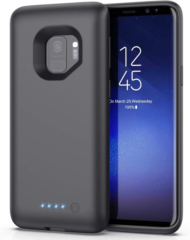 For Galaxy S9 6000mAh Rechargeable Portable Charger Case Extended Battery Pack