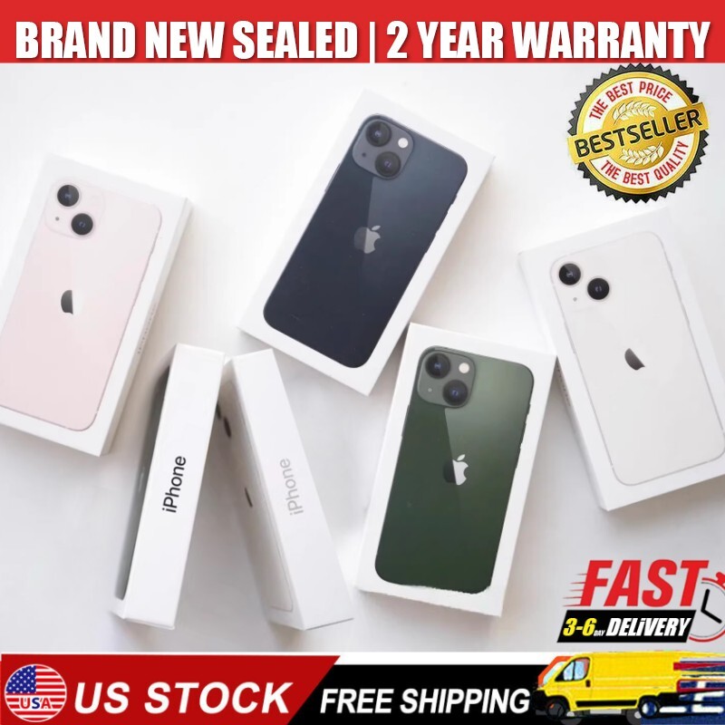 New Apple Iphone 13 Mini 128GB 256GB A2626 Factory Unlocked GSM CDMA Smartphones gallery
