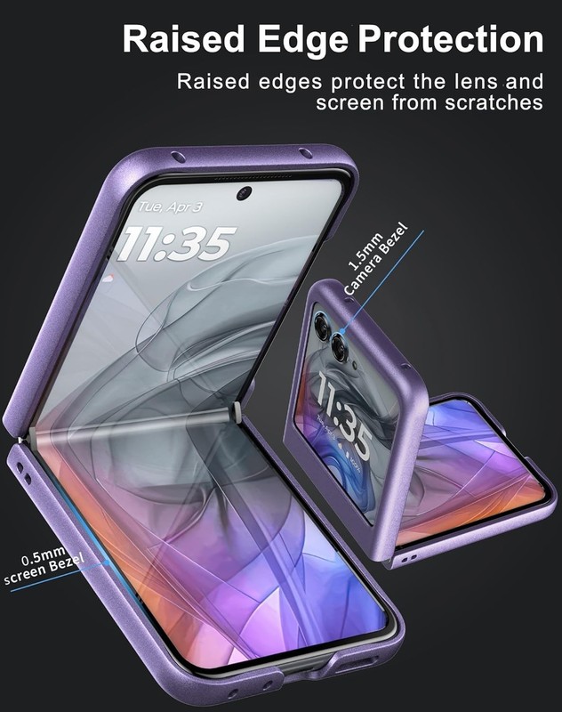 Case for Motorola Razr 2024/2025/2026 - Thin Hard Matte Polycarbonate Cover gallery