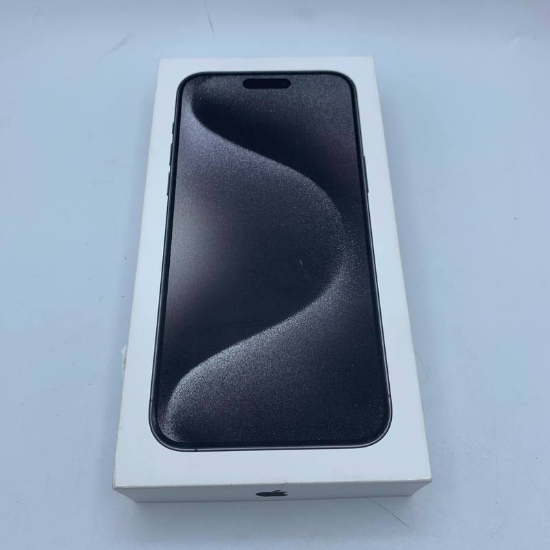 Apple iPhone 15 Pro 256GB Black Titanium – Unlocked – Open Box Condition