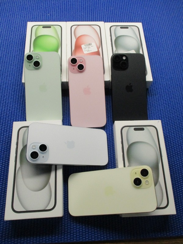New Open Box Factory Unlocked Apple iPhone 15 128GB A2846 Blue Pink Black Green