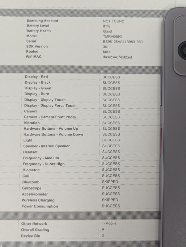 T-Mobile REVVL 6x 5G - 128GB - Grey - (T-Mobile) - MobiCHECK: PASSED gallery