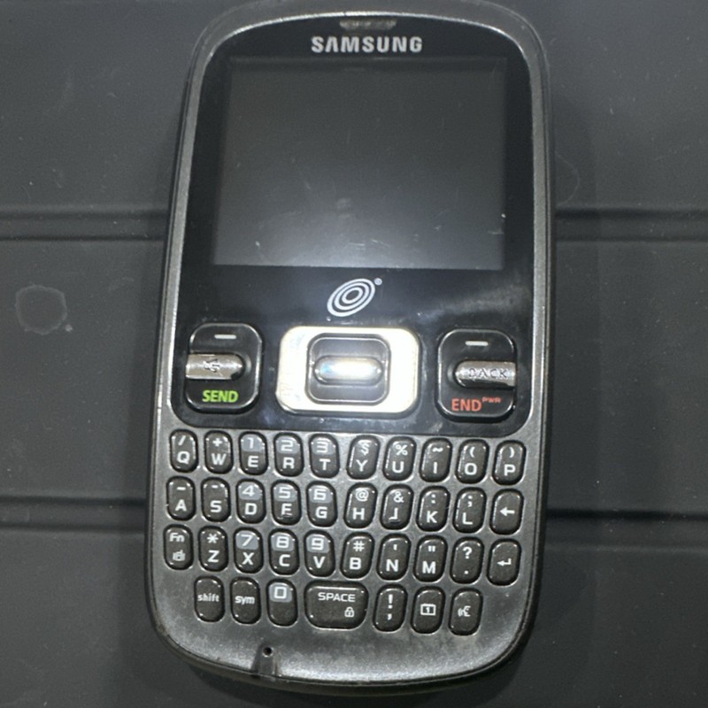 Samsung Bar Cell Phone Black QWERTY Keyboard 2.0MP Micro USB