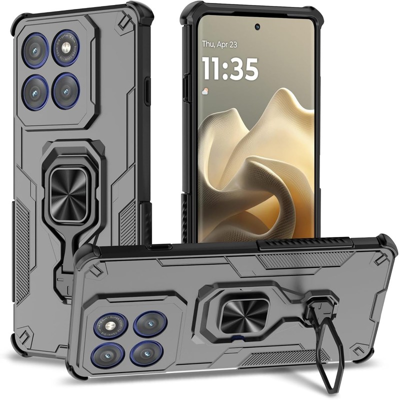 Case for Motorola Edge 60 Pro, Military-Grade Shockproof Heavy-Duty Phone Case