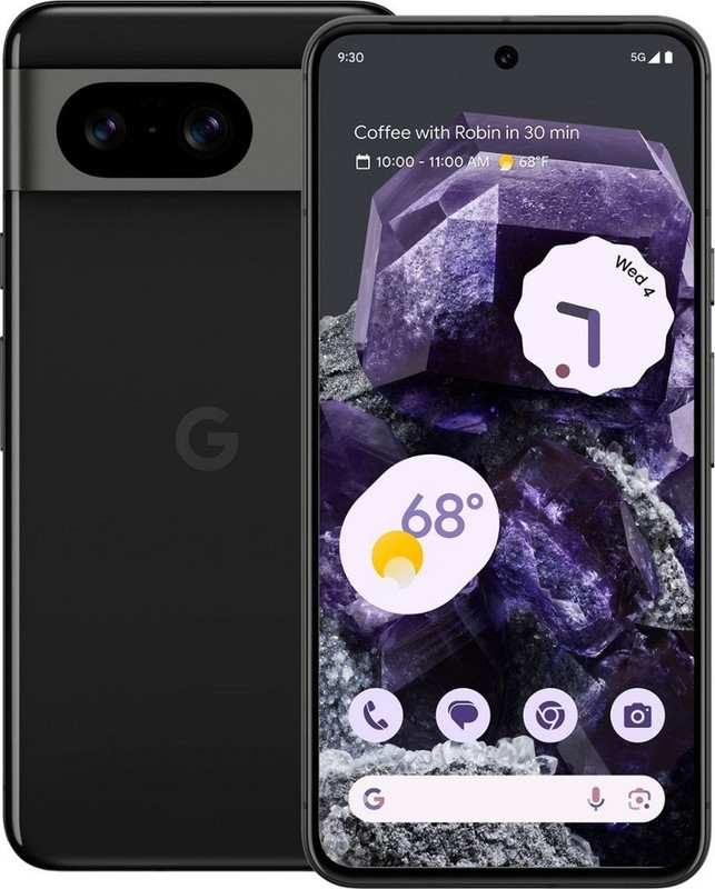 Google Pixel 8, Fully Unlocked | Black, 128 GB, 6.2 in Screen | Grade A | G9BQD
