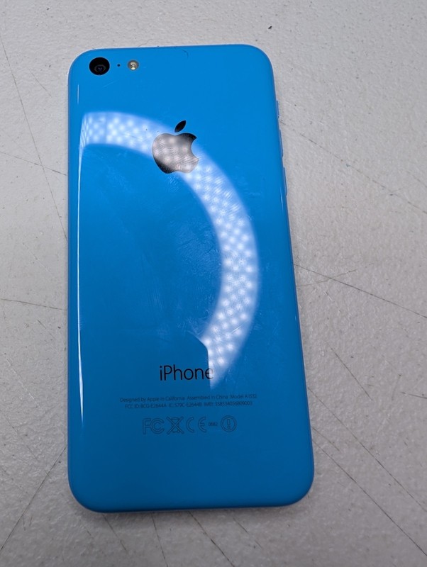 Apple iPhone 5c Model A1532 – Blue (Unlocked) For Parts Only – Will Not Turn On