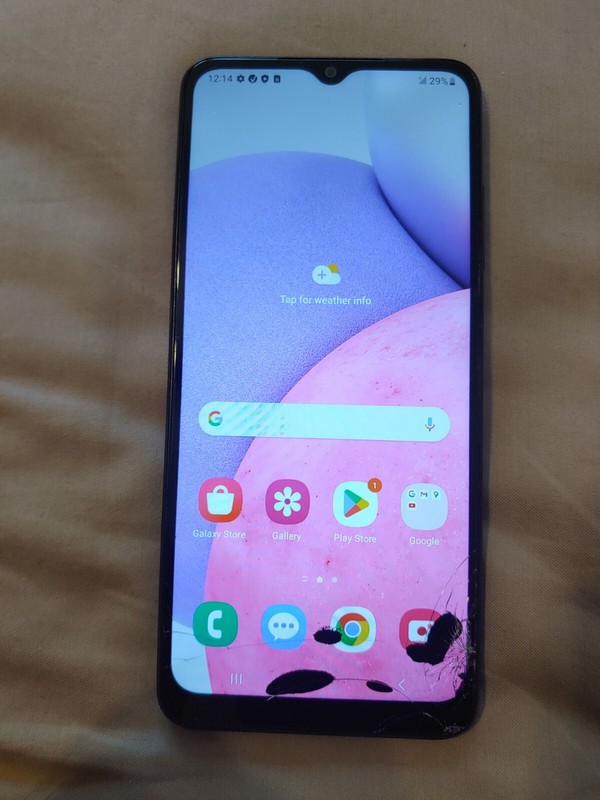 Cracked screen Samsung Galaxy A03s SM-A037U – 32GB – Black (Verizon)