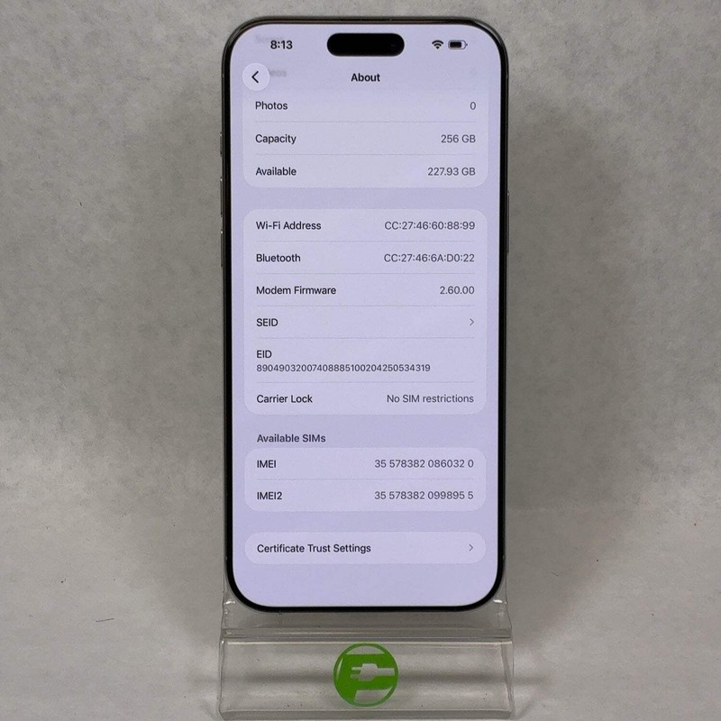 Factory Unlocked Apple iPhone 16 Pro Max 256GB Natural Titanium MYW63LL/A gallery