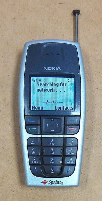 Nokia 6016i – Silver and Gray ( Sprint ) Rare Cellular Candybar Phone / BL-5C
