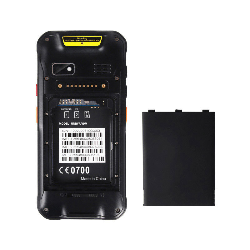 4G LTE 2D Barcode Scanner Handheld Android Phone Transport Rugged Mobile V9S gallery