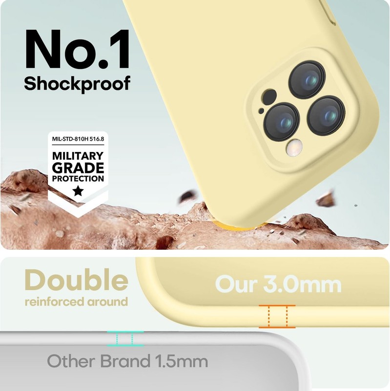 Designed for iPhone 15 Pro Max Case, Premium Silicone Shockproof Protective Case gallery