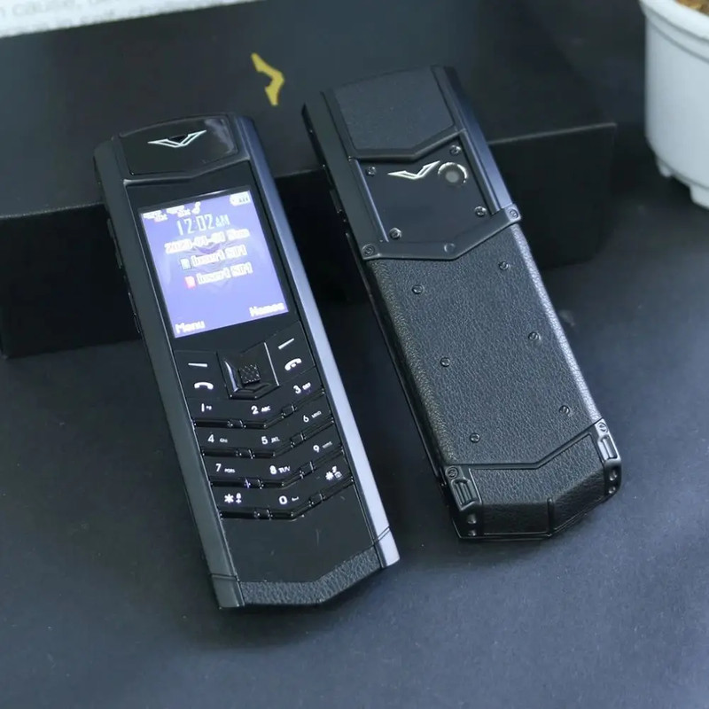 Classic Senior Mobile Phone Elegant Metal Signature Handmade Cellphone Dual SIM gallery