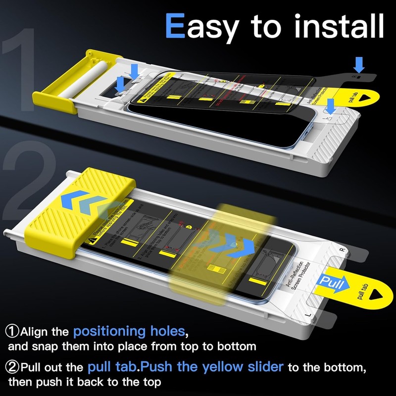 2PCS Full Coverage Screen Protector for iPhone 17 6.3 Inch Anti-Fingerprint & Ca gallery