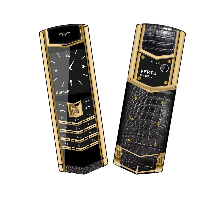 Classic Senior Mobile Phone Elegant Metal Signature Handmade Cellphone Dual SIM gallery