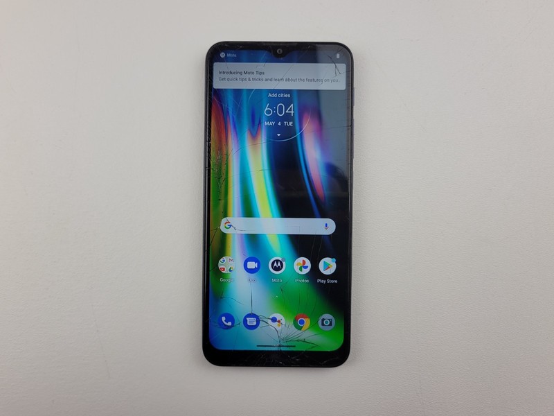 Motorola moto g9 play (XT2083-1) 64GB (GSM Unlocked) Dual SIM – CRACKED – H3321