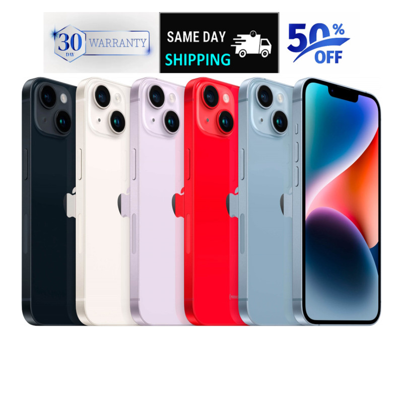 Apple iPhone 14 128GB 256GB Unlocked Verizon AT&T US Cellular T-Mobile 5G