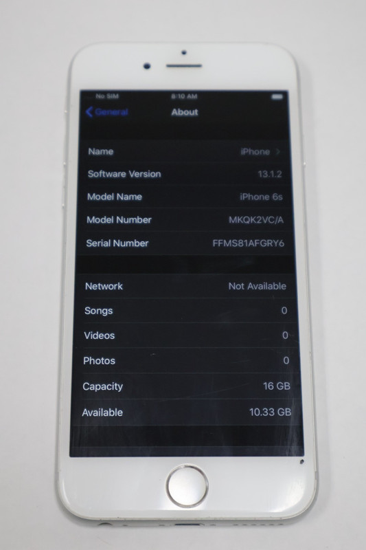 USED Apple iPhone 6S (A1688) Smartphone - Unlocked - 16GB White - MKQK2 gallery