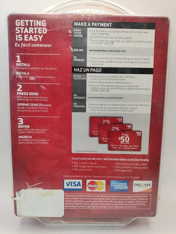VTG 2011 Pantech TXT8035B Caper Prepaid Phone Verizon gallery