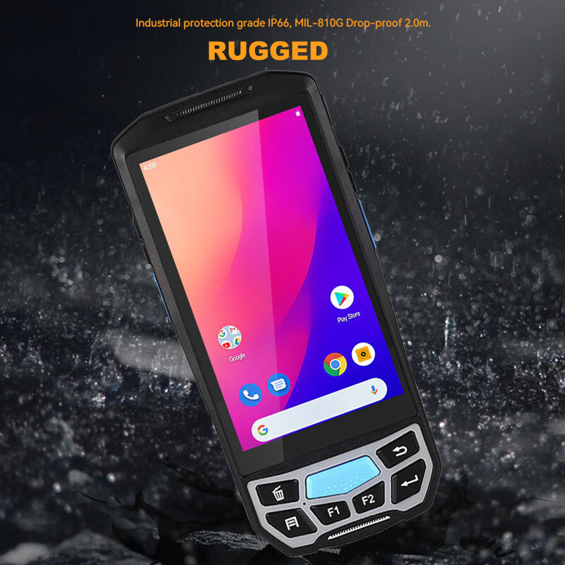 2D Scanner Handheld PDA Android 4G LTE Rugged Phone WIFI GPS Warehouse Mobile gallery