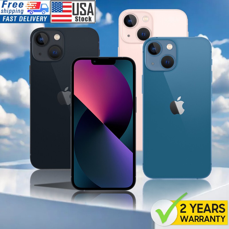 New Apple Iphone 13 Mini 128GB 256GB A2626 Factory Unlocked GSM CDMA Smartphones gallery