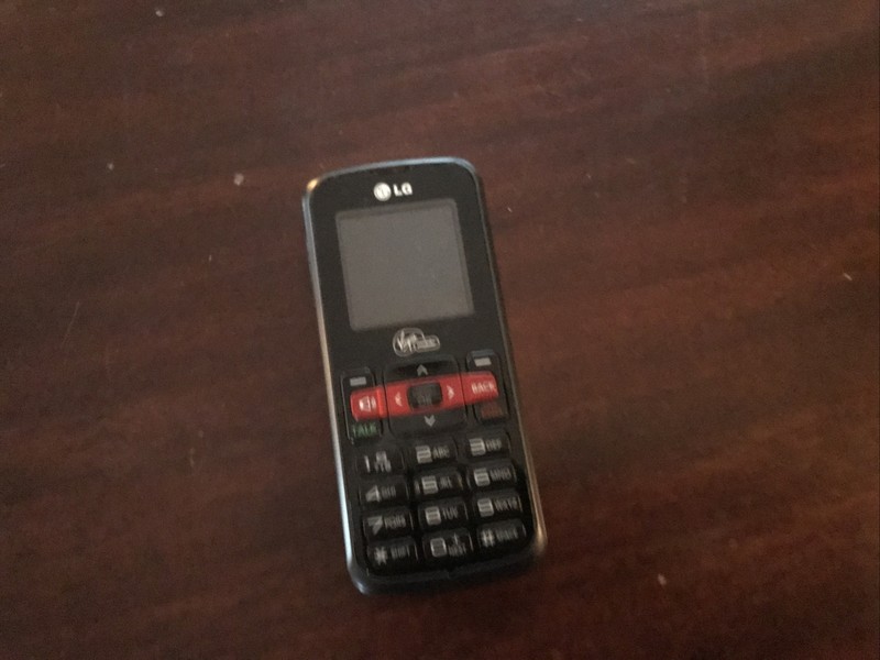 LG 101 VM101  Black Virgin Mobile Cellular Phone TESTED Basic 