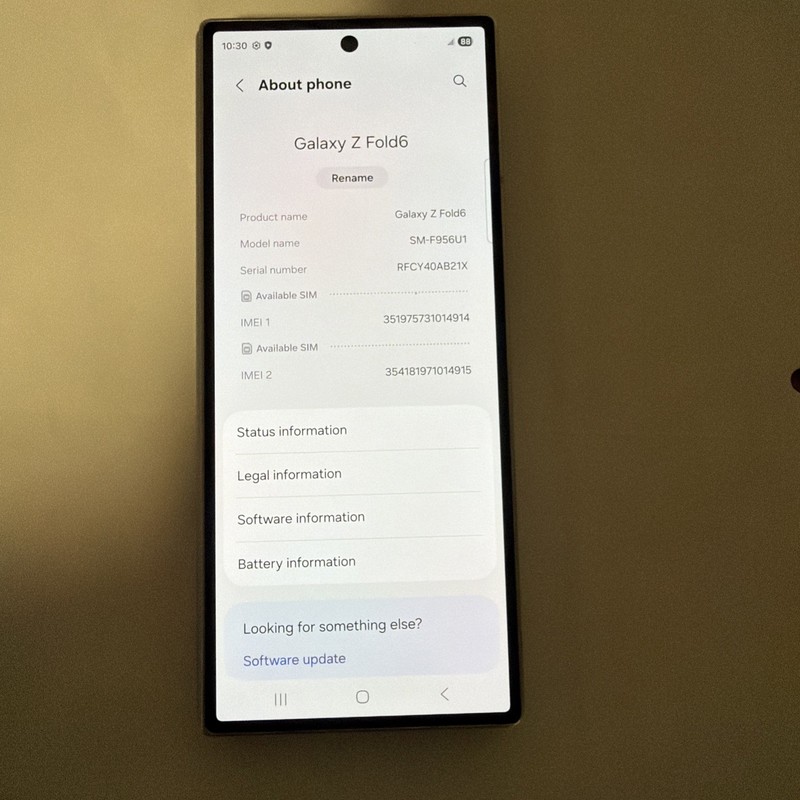 Samsung Galaxy Z Fold6 – 256gb – Silver Shadow (Unlocked).read Description