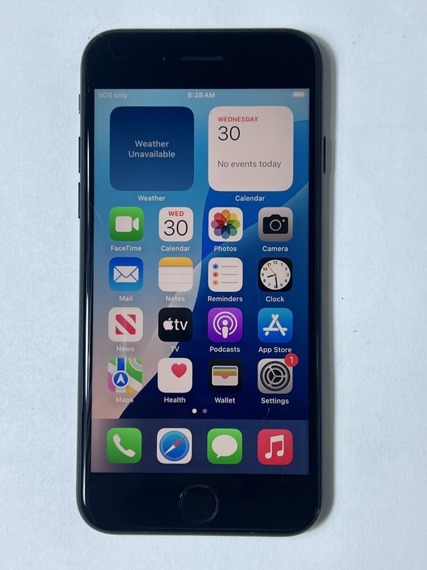 Apple iPhone SE (3rd Gen) – US Cellular – Midnight – 64GB – A2595 MMX53LL/A GOOD