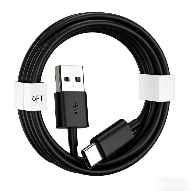 6FT USB A to USB C Charging Cable for iPhone 15/16/17 Pro Max & iPad Models