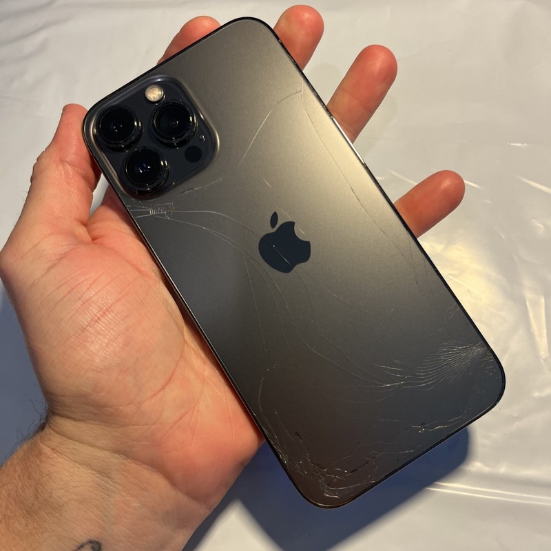 Apple iPhone 13 Pro Max - 128GB (Unlocked) CRACKED - NO FACE ID - AS IS (#T250) gallery