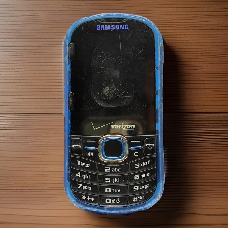Samsung Intensity II SCH-U460 – Verizon Slide Phone Blue – No Battery