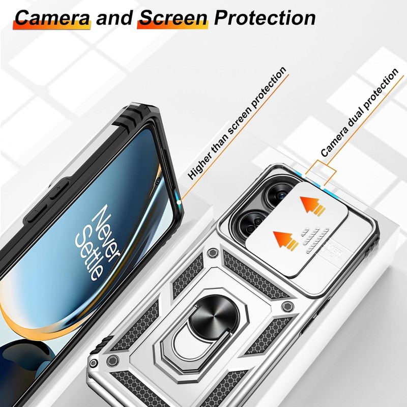 Fit for OnePlus Nord N30 5G Case with Slide Camera Cover & Screen Protector 2 Pa gallery
