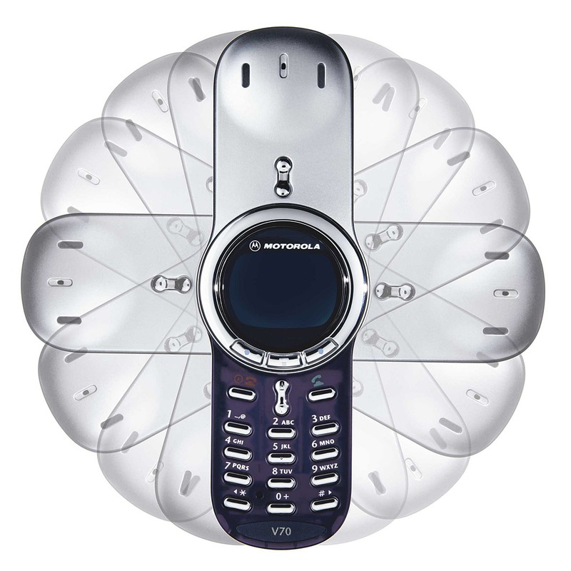 Original Unlocked Motorola V series V70 Silver Cellular Phone 2G GSM 900 1800